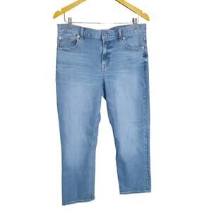 American Eagle Stretch Womens High Rise Straight 5 Pocket Jeans Size 10 X Short